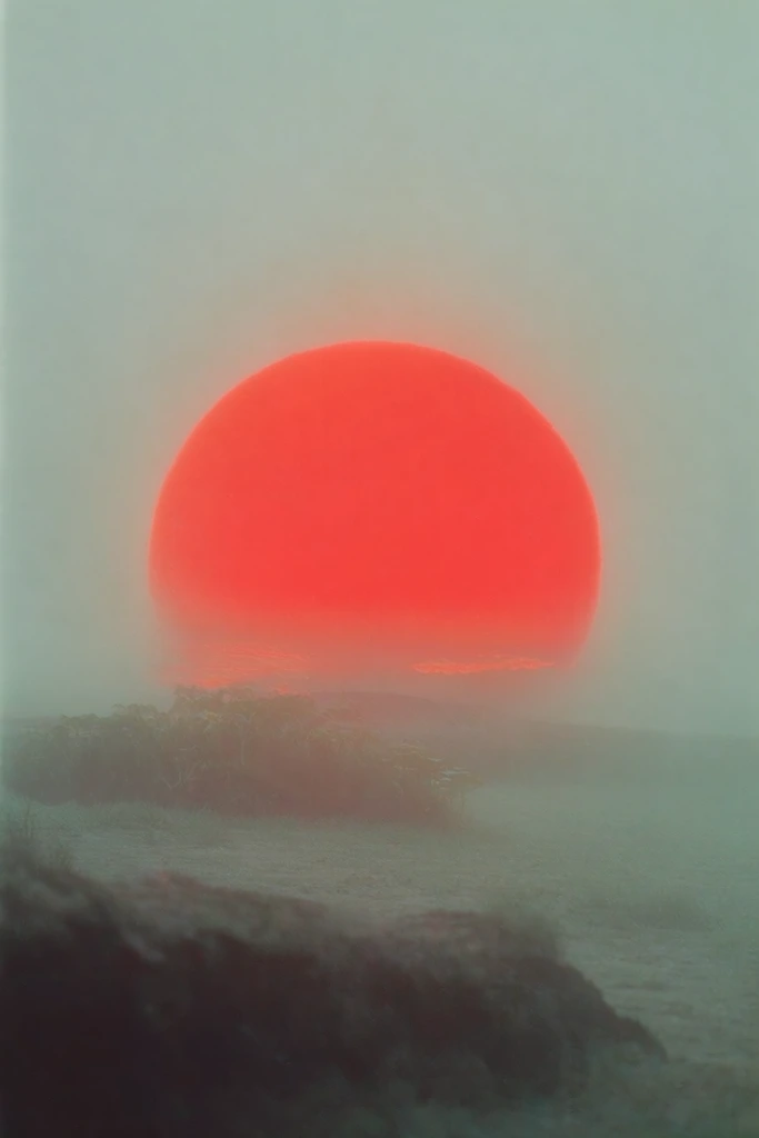 Ethereal Crimson Minimalism style AI image example 2