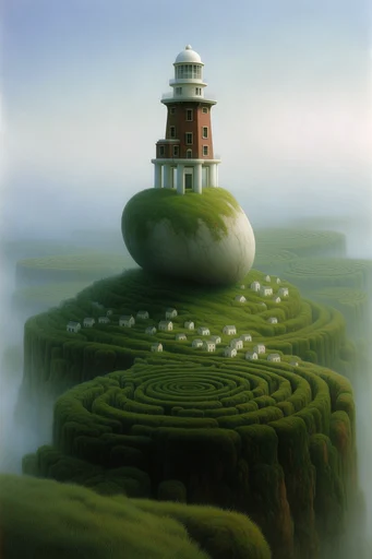 Surreal Verdant Minimalism style reference image — rhythmic organic textures