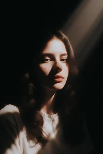 Cinematic Chiaroscuro Noir style reference image — sharp directional light