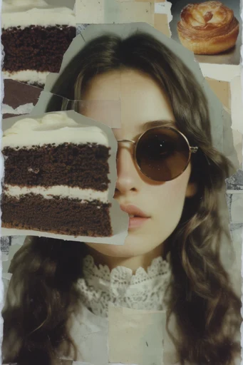 Tactile Deconstructed Collage style reference image — high contrast composition