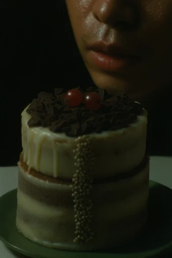 Cinematic Noir Realism style reference image — intimate close-up