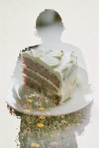 Ethereal Analog Silhouette style reference image — textured paper overlay