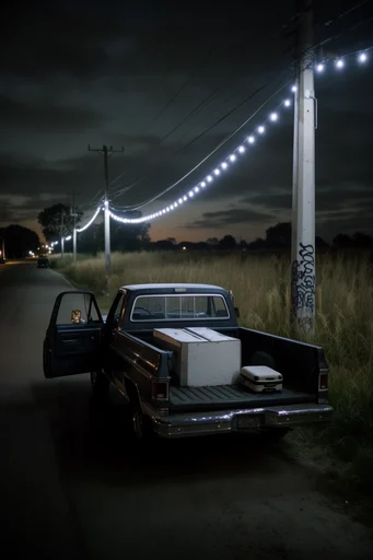 Cinematic Nocturnal Minimalism style reference image — cinematic night photography