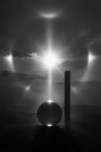 Ethereal Cosmic Minimalism style reference image — ethereal light phenomena