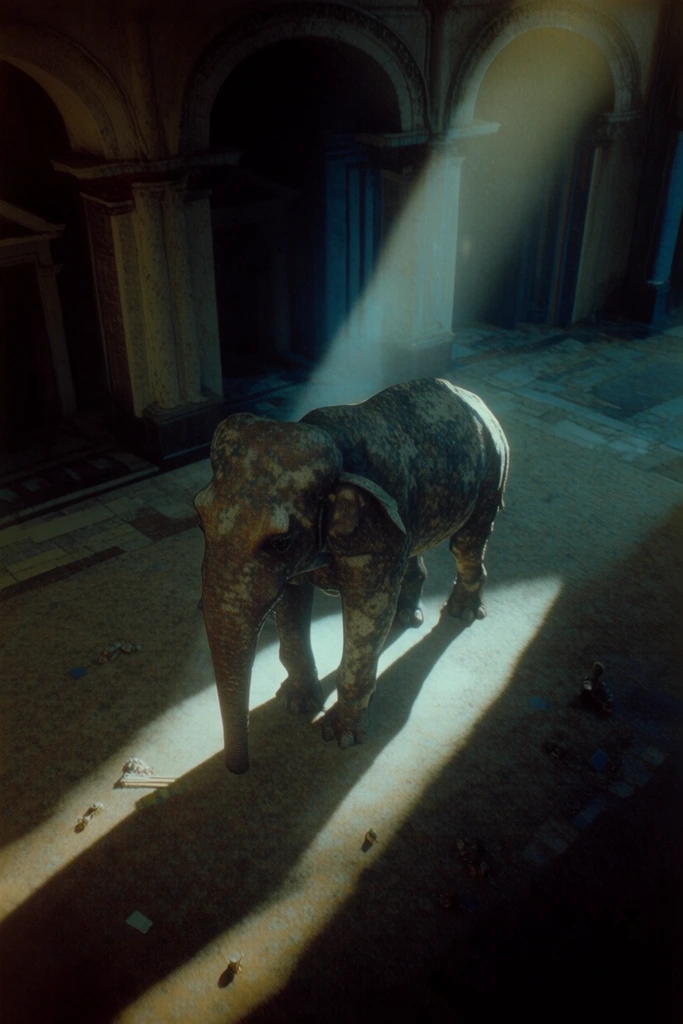 Cinematic Noir Realism style AI image example 3