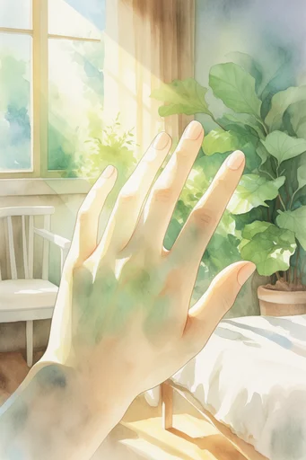Luminous Impressionist Solitude style reference image — soft diffused sunlight