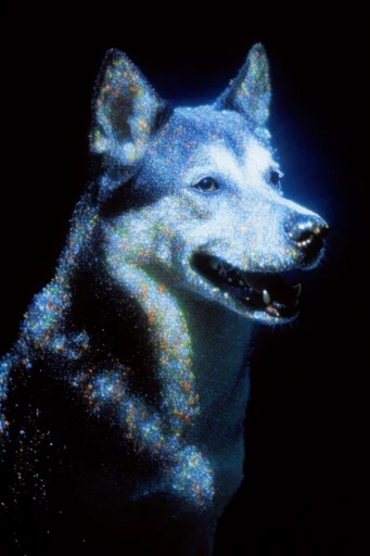 Luminous Cosmic Nostalgia style reference image — high-contrast chiaroscuro