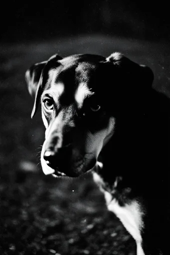 Cinematic Monochrome Realism style reference image — high-contrast black and white photography