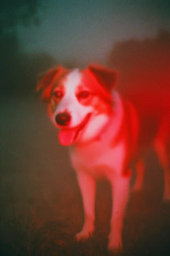 Spectral Analog Noir style reference image — chromatic aberration