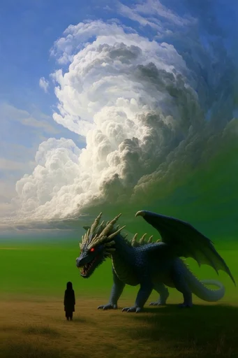 Luminous Surreal Pastoral style reference image — atmospheric depth
