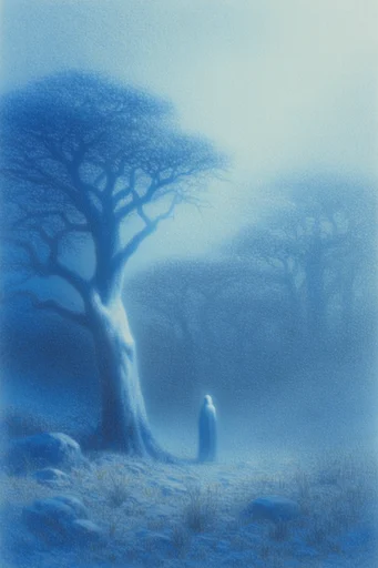 Monochromatic Ethereal Blur style reference image — ethereal soft focus