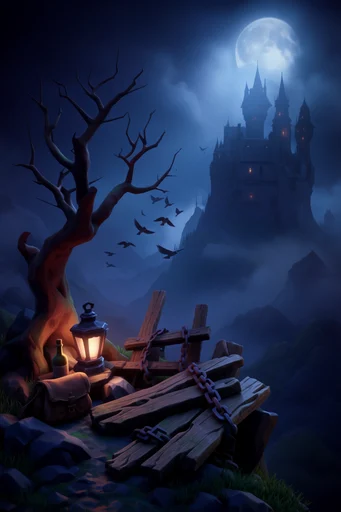 Ethereal Gothic Nocturne style reference image — chiaroscuro lighting