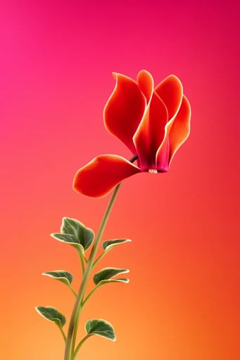 Vibrant Minimalist Botanica style reference image — graphic botanical