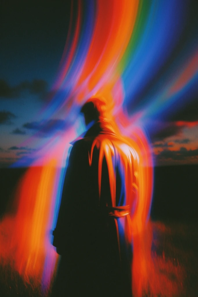 Kinetic Neon Spectralism style AI image example 2