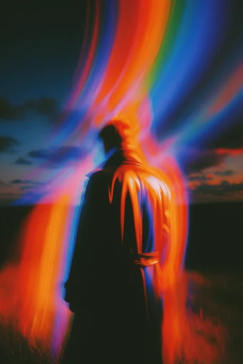 Kinetic Neon Spectralism style AI image example 2