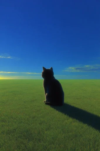 Surreal Liminal Pastoralism style reference image — early 3D render style