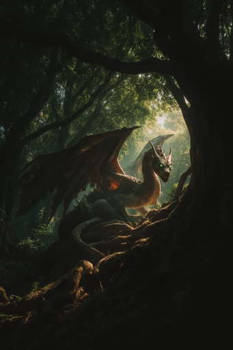 Cinematic Overgrown Wilderness style reference image — overgrown foliage