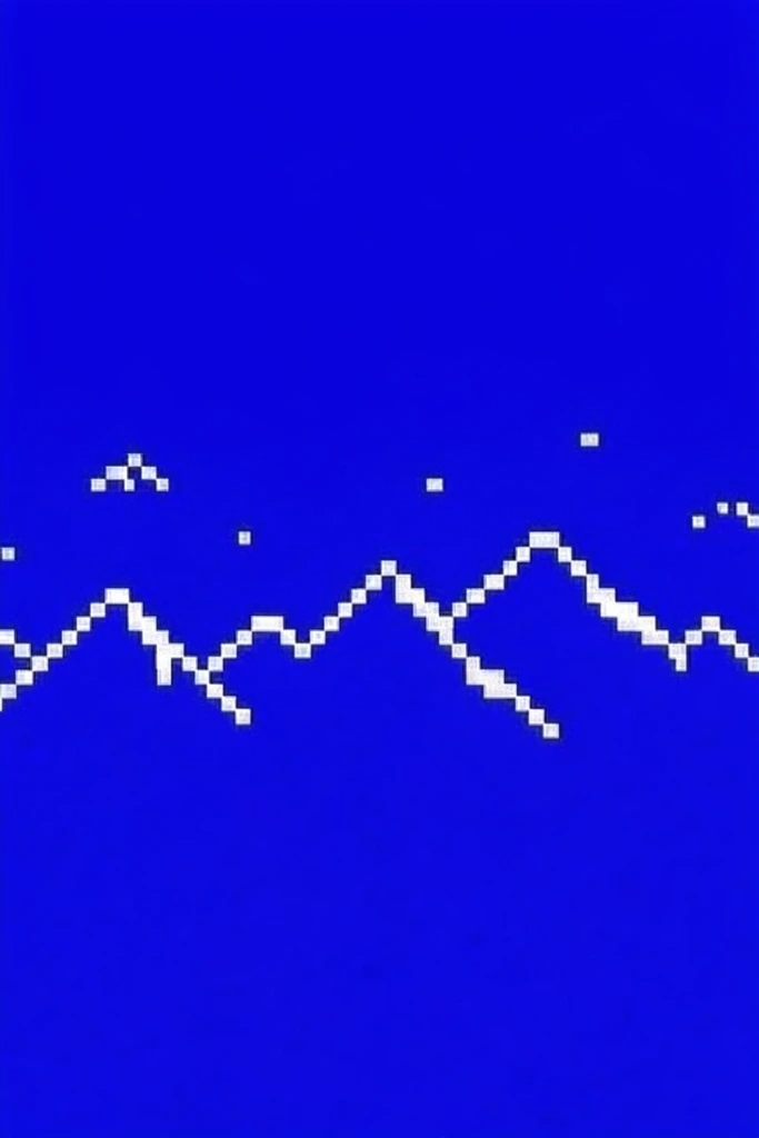 Minimalist Cobalt Pixelism style AI image example 2