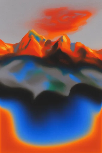 Spectral Thermal Minimalism style reference image — thermal imaging color palette
