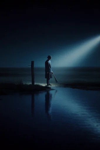 Nocturnal Solitary Minimalism style AI image example 2