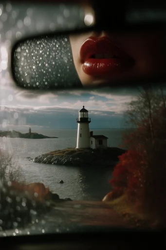 Cinematic Crimson Noir style reference image — intimate close-up