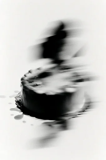 Ethereal Kinetic Monochrome style reference image — surreal kinetic energy