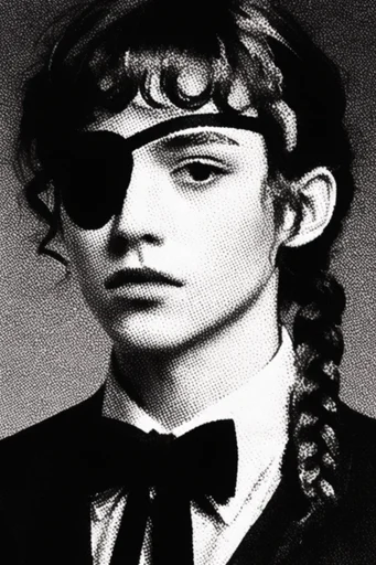 Stark Noir Pointillism moodboard — generate AI images in this style