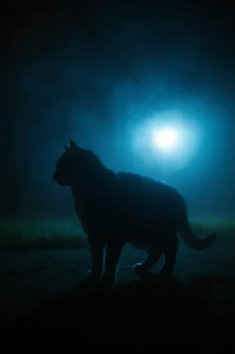Cinematic Cyan Noir style reference image — neo-noir atmosphere