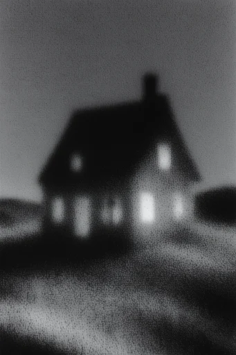 Stippled Noir Grain style reference image — chiaroscuro lighting