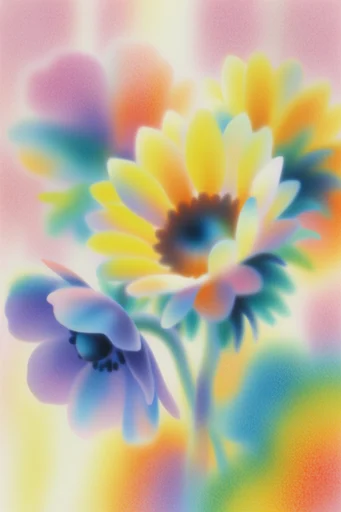 Chromatic Thermal Dreamscape style reference image — diffuse light blooms
