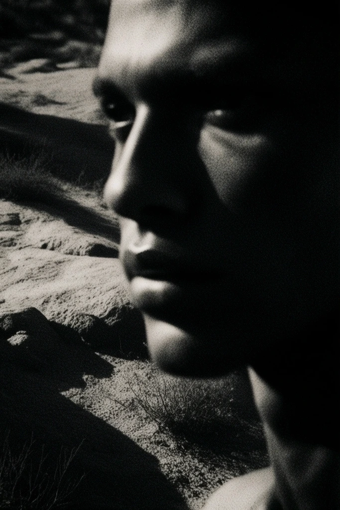 Cinematic Surreal Noir style AI image example 2