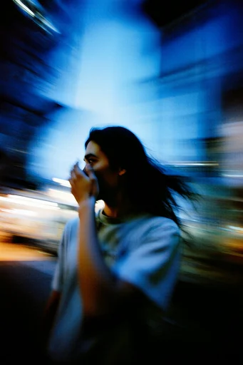 Cinematic Nocturnal Blur moodboard — generate AI images in this style