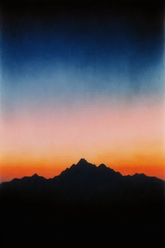 Retro Surrealist Twilight style reference image — retro airbrush illustration