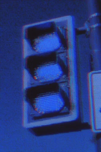 Nocturnal Analog Glitch style reference image — tactile halftone texture