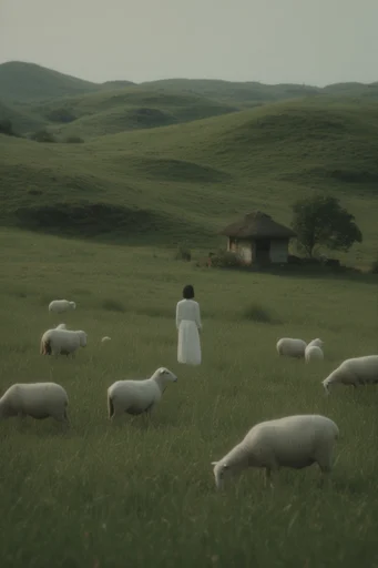 Muted Pastoral Surrealism moodboard — generate AI images in this style