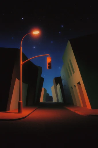 Luminous Cosmic Folklore style reference image — grainy oil pastel finish
