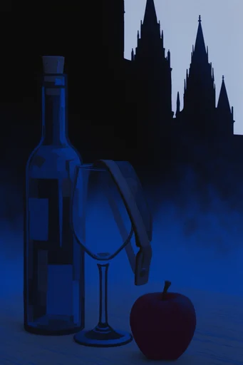 Monolithic Cobalt Liminality style reference image — cinematic high-contrast silhouette