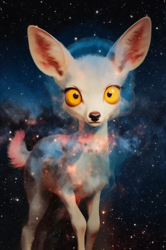 Ethereal Celestial Portraiture style AI image example 3
