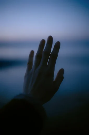 Ethereal Nocturnal Blue style reference image — cinematic film grain
