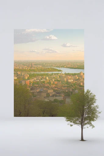 Minimalist Surreal Landscapes style reference image — minimalist surrealism