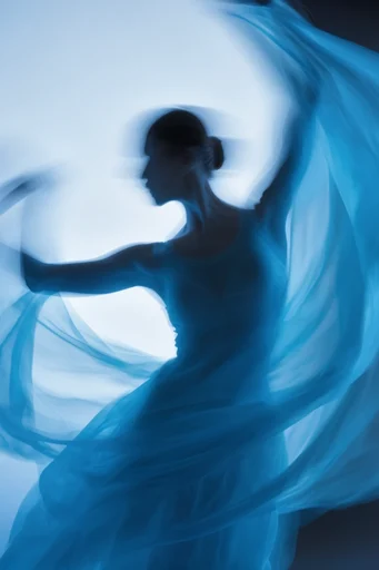 Ethereal Kinetic Motion style reference image — long exposure motion blur