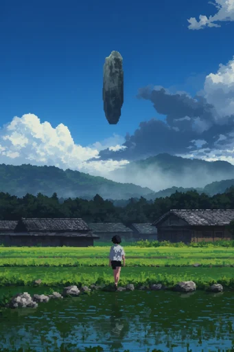 Painterly Anime Surrealism moodboard — generate AI images in this style
