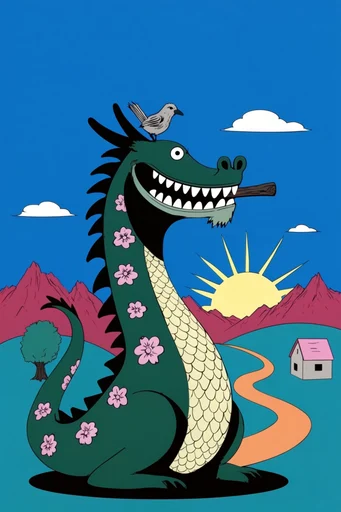 Graphic Surreal Pop style reference image — surrealist composition