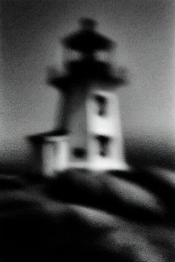 Spectral Monochrome Noir style reference image — long exposure portraiture
