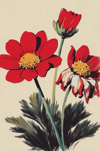Graphic Retro Minimalist style reference image — high-contrast composition