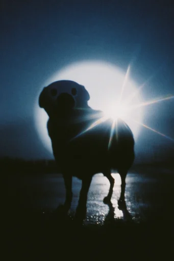 Ethereal Nocturnal Cyanotype style reference image — dreamy soft focus