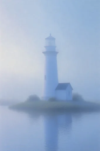 Ethereal Muted Minimalism style reference image — atmospheric haze