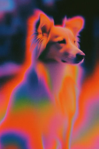 Chromatic Dream Haze style reference image — prismatic light leaks