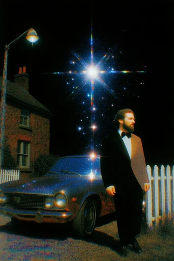 Celestial Analog Dreamscape style reference image — vintage 1970s fantasy illustration