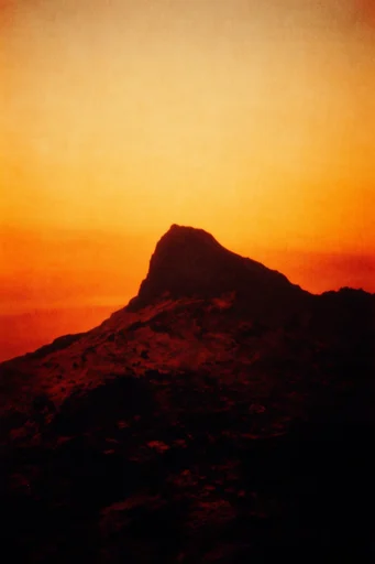 Ethereal Analog Solitude style reference image — analog film grain
